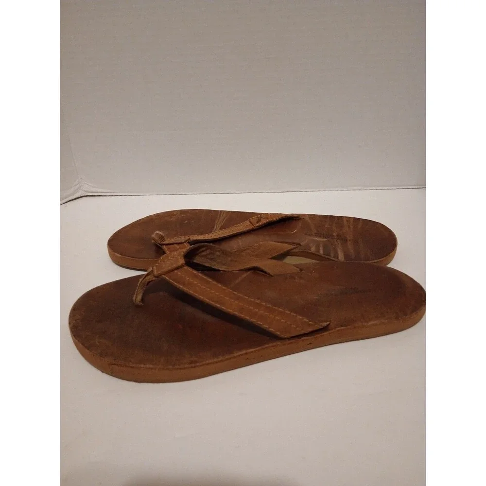 American Eagle Leather Flip-Flops Women’s Size 8